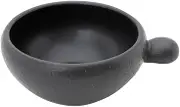 World Create Yayoi Pottery Round Tonsui, Black, Size: Approx. W 6.1 inches (15.5 cm), D 5.1 inches (13 cm), H2.2 inches (5.7 cm), 15951