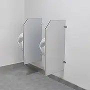 DONGXIAO Urinal Divider for Men 35.4 x 15.7 Inch, Wall Mounted Urinal Partition, Waterproof Public Health Partition Urinal Privacy Screen, for Schools/Daycare
