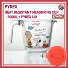PYREX x PEANUTS SNOOPY Measuring Cup 500ml(16.9oz)+ Pyrex lid set/Charlie Brown