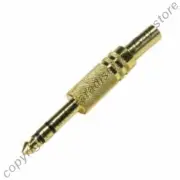 10pk 1/4"Stereo Male Plug gold Audio/Microphone/PA Cable End/Terminator 6.3mm{gG