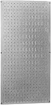 Wall Control 30-GP-3216 GV 32" x 16" Galvanized Metal Pegboard Tool Board Panel