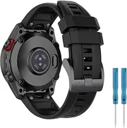 T Tersely 22mm Sport Band Compatible with Garmin Fenix 5/6/7,Tactix 8/ Fenix 8/E 47mm, Quickfit Replacement Strap for Fenix 6 Pro GPS, Soft Silicone Wristband for Forerunner 935/945/955/965