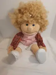 Folkmanis Large Puppet 26" Human Girl w/ Blonde Curly Hair Plush