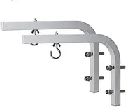 for Home Theater Cinema Indoor Outdoor Backyard Pa 90 Degrees Bracket Projection Screen Hanger Adjustable Ceiling Mount for HD Projector Screens L Shape Hook Holder