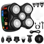 Graffiti Men's Electric Shaver Magnetic Head Bald Hair Clipper Wireless Charging Men's Razor