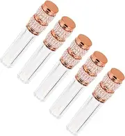 MOTHNUR Fashionable Lip Gloss Stick Containers 5pcs Diamond Lipstick Tube for Cosmetics