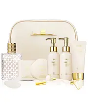 Lovery Luxury Spa Kit Premium Vanilla Bath & Body In Leather Bag