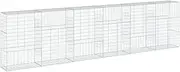 Gabion Basket with Cover 600x50x150cm Galvanised Iron | Heavy Duty Garden Planter for Landscaping & Erosion Control | Durable Outdoor Pot Solution