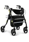 Medline Premium Empower Folding Mobility Rollator Walker with Memory Foam Seat