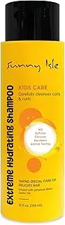 Sunny Isle Kids Care Extreme Hydrating Shampoo 12oz | Gentle Care Cleanser, Waves & Curls | Jamaican Black Castor Oil Infused | Paraben FREE