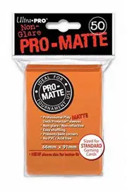 Ultra Pro 50ct Pro-Matte Orange Standard Deck Protectors