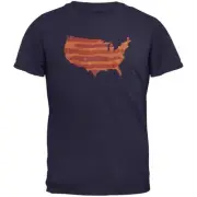 United States Of Bacon Youth Navy T-Shirt