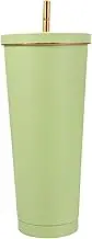 NAMOARLY Stainless Steel Insulated Coffee Tumbler with Straw and Lid Portable Outdoor Water Cup for Camping Lightweight Vacuum Mug for Coffee Tea and Iced Drinks