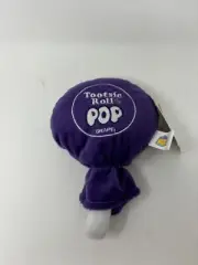 Tootsie Pop Grape Purple Candy Stuffed Plush 7” Toy Food New