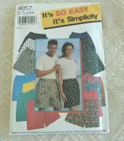 Simplicity Misses Mens Shorts Pattern 9057 XXS-XL From 1994