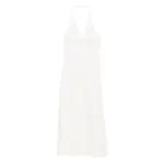 [Sir.] Sir. Halterneck Embroidered Dress II NUMERIC WHITE