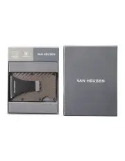 [Van Heusen] Credit Card Holder With Money Clip in Grey