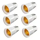 6Pcs B22 to E27 Light Socket Adapter for LED Bulb Bayonets Screw Light Bulb