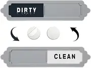 2 Pcs Dishwasher Magnet Clean Dirty Sign, 7 x 1.6 Inch Clean and Dirty Magnet for Dishwasher, Universal Clean/Dirty Dishwasher Magnet Indicator for Dishwasher Easy to Read and Strong Slide