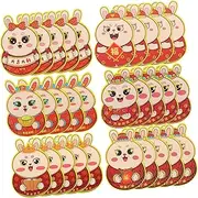 COHEALI Traditional 2023 Year of The Rabbit Money Envelopes 30pcs Bunny Pattern Paper Packets