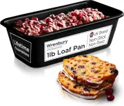Pro 8X4 Tea Loaf Pan for Baking Bread - 1Lb Small Bread Pan - 8 Inch Nonstick Ai