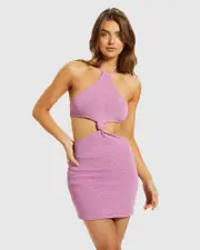 Jayla Knot Front Knit Dress Pk