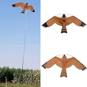 Bird Kite Set for Kids and Adults, Scarecrow Kite, Flying Paragliding Kite for Outdoor Garden Yard Farm, Single Line Kite, Eagle Shape, Easy to Fly