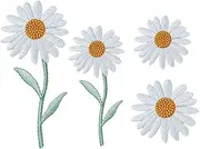 DOITOOL DIY Clothing Appliques Sunflower Embroidery Patches Flower Patch Clothing Decorative