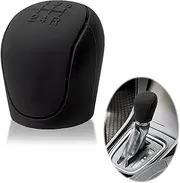 Miunpri Gear Stick Cover 5 Speed, Black Gear Shift Cover Silicone 1Pcs, Car Gear Knob Cover Universal for Manual Automatic Car