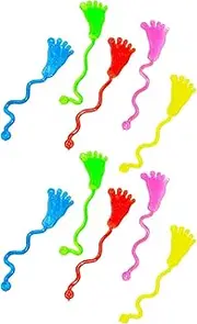 Stretchy Foot Toy | 10X Stretchy Retractable Sticky Foot Toys | Elastic Sensory Wall and Window Climbing Game for Little Girls Boys