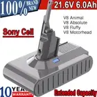 6000mAh Battery For Dyson V8 Absolute Pro V8 Animal V8 Fluffy SV10 967834-02 XPX