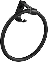 HOMSFOU Space Aluminum Towel Hanger with Hook Waterproof Towel for Sleek Bathroom Storage