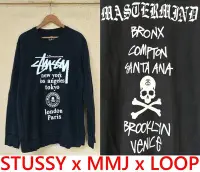 在飛比找Yahoo!奇摩拍賣優惠-BLACK美中古STUSSY x MASTERMIND JA