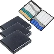 [Lorxilar] 4 Pack Cigarette Case Plastic Cigarette Holder Case Minimalist Storage Case for Women Men, Holds 20 to 28, Up to 100mm,One Size,Black