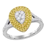 3/4CTW-Diamond YELLOW RING