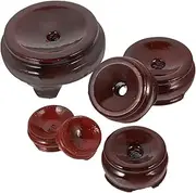 Vaguelly 6pcs Sphere Display Stands Crystal Ball Holders for Home Party Display Smooth Surface Pedestals for Stones and Collectibles