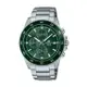 【CASIO EDIFICE】簡約時尚三眼計時鋼帶腕錶-墨綠款/EFR-526D-3AV/台灣總代理公司貨享一年保固
