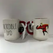 Rae Dunn Disney Pixar The Incredibles "INCREDIBLE DAD" Ceramic Mug