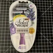 Womens Soleil Escape Disposable Razors Blades 4 Blades 4ct