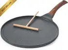 Nonstick Crepe Pan 10" Granite Coating Dosa Tawa Skillet Induction Compatible