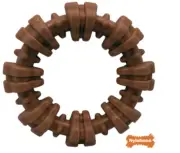 Nylabone Power Chew Textured Ring Dog Toy for Aggressive Chewer with Bold Flavor