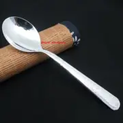 Solid 999 Fine Silver Spoon Lucky 福 Pattern Dinner Spoon 5.31inch Length