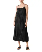 Eileen Fisher Smocked Silk Cami Dress