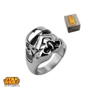 Star Wars Stormtrooper 3D Face Stainless Steel Ring Size 11