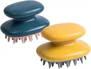 GOOHOCHY 2pcs Scalp Shampoo Massager Brush Deep Cleansing Hair Scrubber for Shower Home and Salon Use Lightweight and Portable Scalp Care Tool