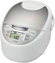 Tiger 10 cup 1.8L JAX-S18A Multi-Functional MicroComputer Heating Rice Cooker, Slow Cooker, Food Steamer, Programmable Multi Cooker with LCD Display Made in Japan - Australian Model
