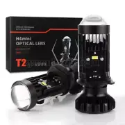 2X H4 Mini Bi-LED Projector Headlight Lens LHD 100W Hi-Lo Bulb 9003 6000K White (for: Mini)