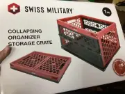 Swiss Military Colllapsing Garage Organizer Storage Crate