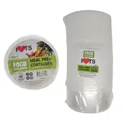 300pk BULK of Reusable Food Container Round 750ml Round