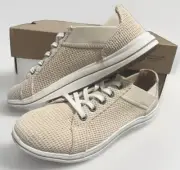 Women's 5.5 M Clarks Cloudsteppers Breeze Sky Natural Sneakers Shoes Lace-Up New